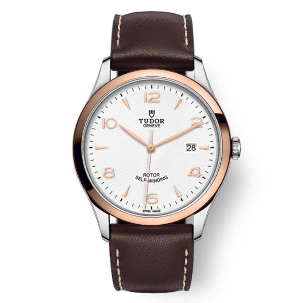Tudor 1926 41 mm White Dial Stainless Steel Leather Strap M91651-0010 - WATCHXNYC