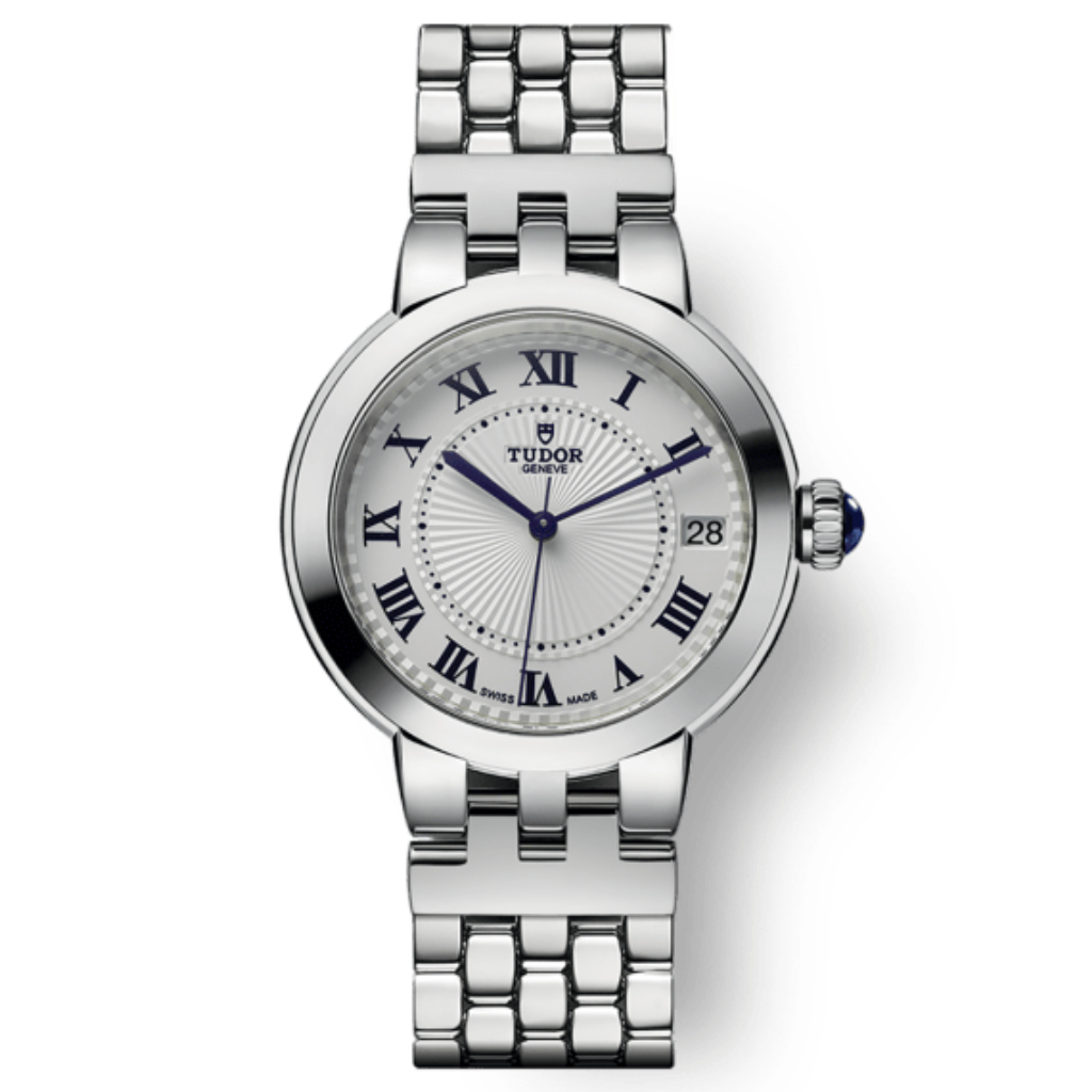 Tudor Clair de Rose 34 mm Silver Dial Stainless Steel Bracelet M35800-0001 - WATCHXNYC
