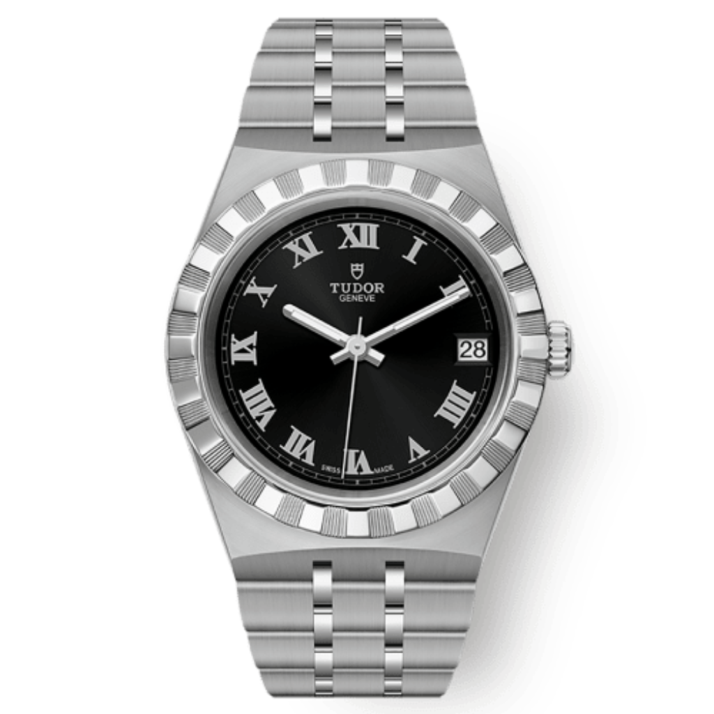 Tudor TUDOR Royal 34 mm Black Dial Stainless Steel Bracelet M28400-0003 - WATCHXNYC