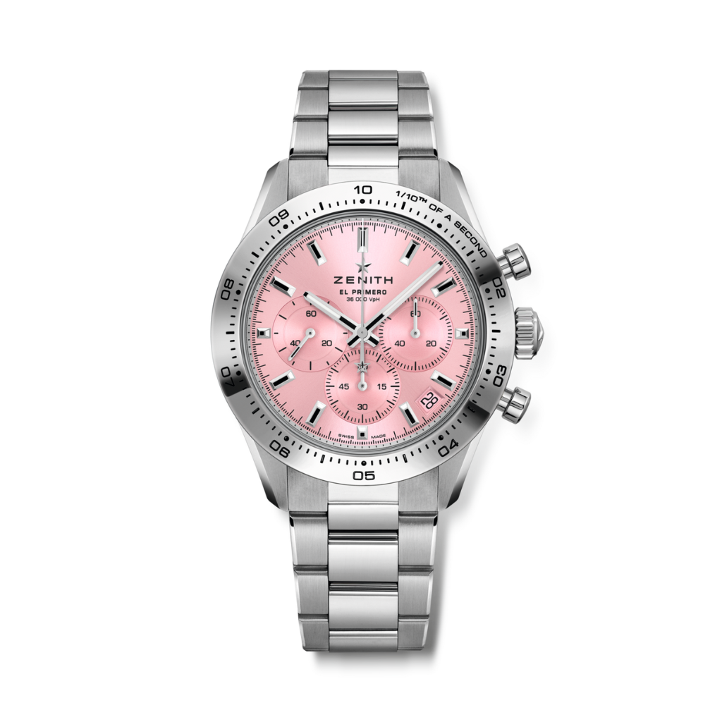 Zenith CHRONOMASTER SPORT 41 mm Pink Dial Stainless Steel Bracelet 03.