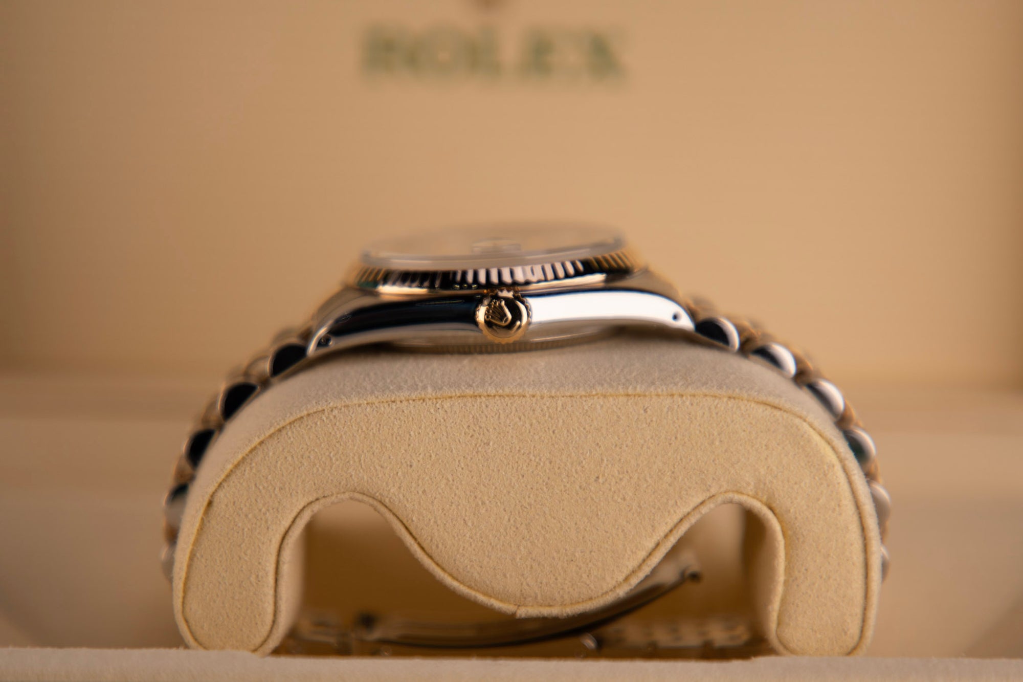Rolex Datejust 36 Mother of Pearl Diamond Dial Two Tone Jubilee Watch 16013 - WATCHXNYC