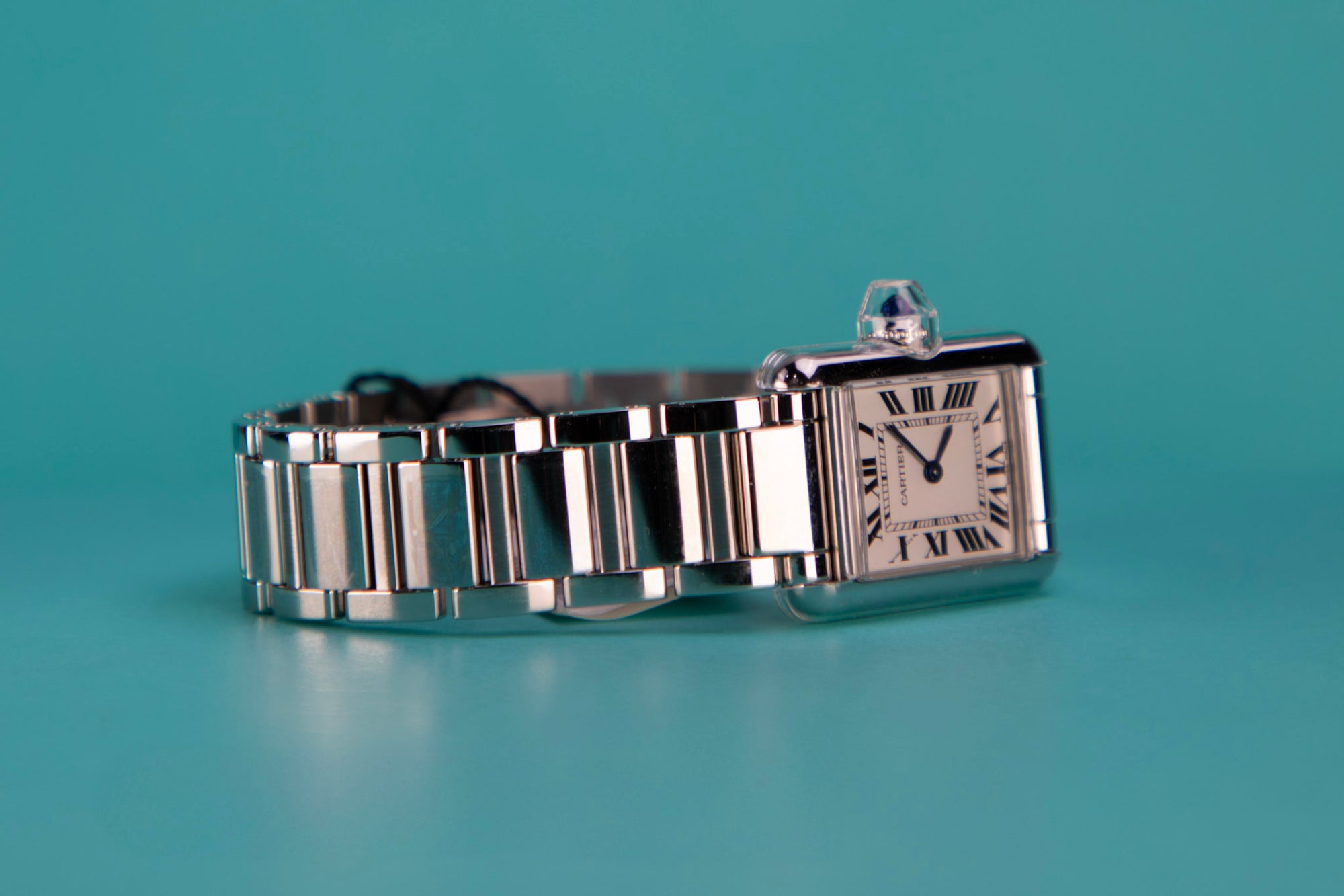 Cartier Tank Must 29.5 mm x 22.0 mm Silver Dial Steel Bracelet WSTA0107