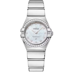 OMEGA Constellation White Dial Steel Bracelet 25 mm 131.15.25.60.55.002
