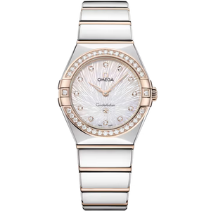 Omega Constellation White Dial Steel ‑ Sedna™ Gold Bracelet 28 mm 131.25.28.60.55.003