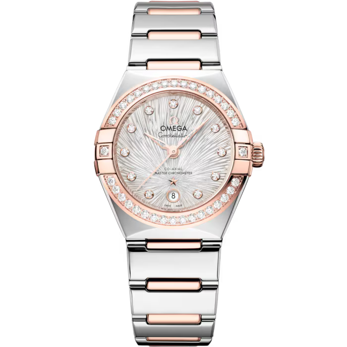 Omega Constellation Silver Dial Steel ‑ Sedna™ Gold Bracelet 29 mm 131.25.29.20.52.003