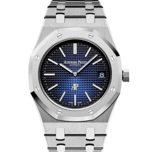 Audemars Piguet Royal Oak 39mm Smoked Blue Dial Titanium 15202IP.OO.1240IP.01 - WATCHXNYC