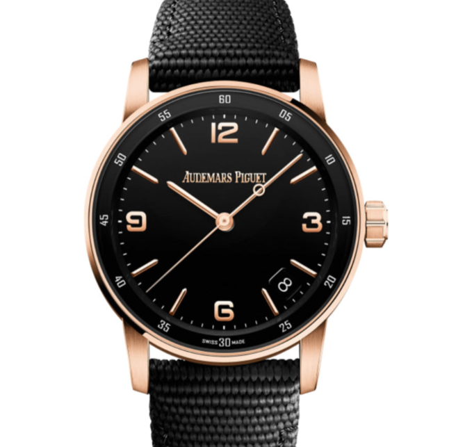 Audemars Piguet Code 11.59 41mm Lacquered Black Dial Pink Gold 15210OR.OO.A002KB.01 - WATCHXNYC