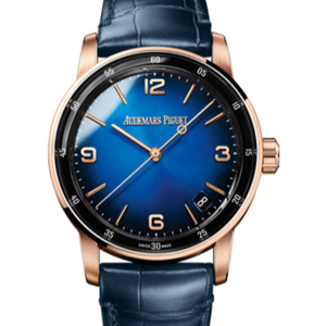 Audemars Piguet Code 11.59 41mm Smoked Lacquered Blue Dial Rose Gold 15210OR.OO.A028CR.01