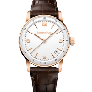 Audemars Piguet CODE 11.59 41mm White Dial Rose Gold Leather Strap 15210OR.OO.A099CR.01