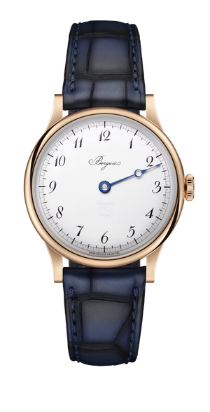 Breguet Classique Souscription 2025 White Dial 18K Breguet Gold Navy Blue Alligator Leather Strap 40 mm 2025BH/28/9W6