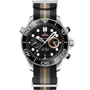 OMEGA Seamaster Diver 300M Chronograph "007 First Light" Black Dial Steel Black Nato Strap 44 mm 210.32.44.51.01.002