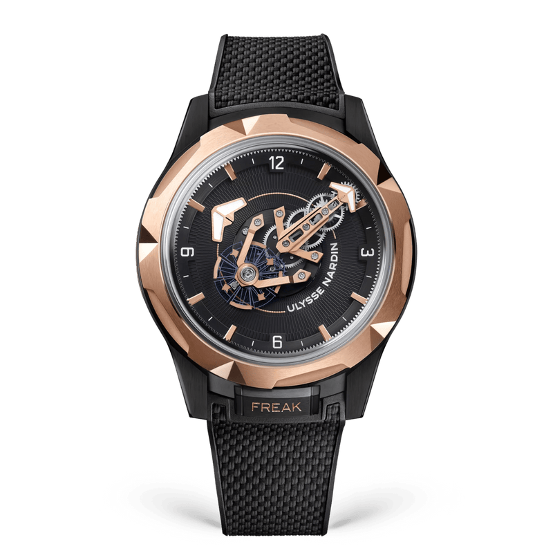 Ulysse Nardin Freak ONE 44 mm Esfera negra Correa de caucho de titanio 2405-500-2A/3D
