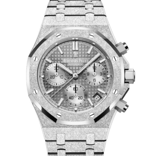 Audemars Piguet Royal Oak 41mm Grey Dial Frosted White Gold Bracelet 26239BC.GG.1224BC.01 - WATCHXNYC