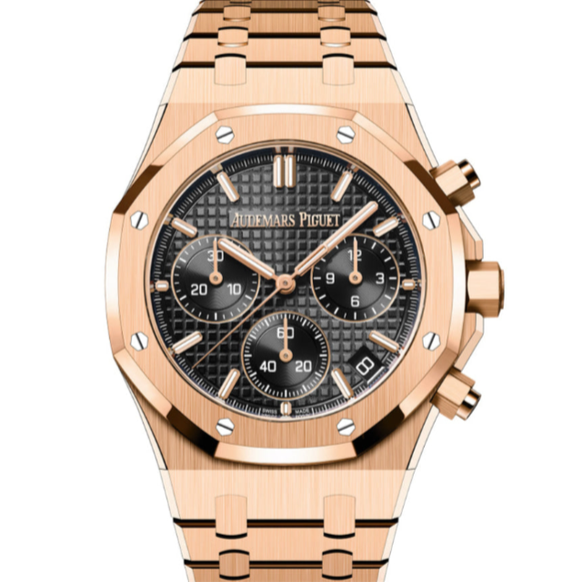 Audemars Piguet Royal Oak 41mm Black Dial Rose Gold Bracelet 50th Anniversary 26240OR.OO.1320OR.02 - WATCHXNYC