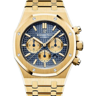 Audemars Piguet Royal Oak 41mm Blue Dial Yellow Gold Bracelet 26331BA.OO.1220BA.01