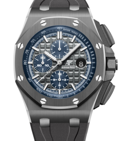 Audemars Piguet Royal Oak Offshore 44mm Grey Ceramic & Titanium Dial Grey Strap 26405CG.OO.A004CA.01 - WATCHXNYC