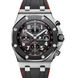 Audemars Piguet Royal Oak Offshore Chronograph 42mm Black Stainless Steel Dial Black Strap  26470SO.OO.A002CA.01