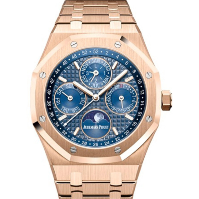 Audemars Piguet Royal Oak 41mm Blue Dial Rose Gold 26574OR.OO.1220OR.02 - WATCHXNYC