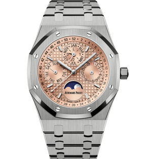 Audemars Piguet Royal Oak Perpetual Calendar 41mm Salmon Dial Titanium Bracelet 26615TI.OO.1220TI.01
