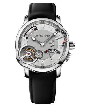Greubel Forsey Grande Sonnerie Titanium 43.5 mm Silver Dial Black Alligator Strap