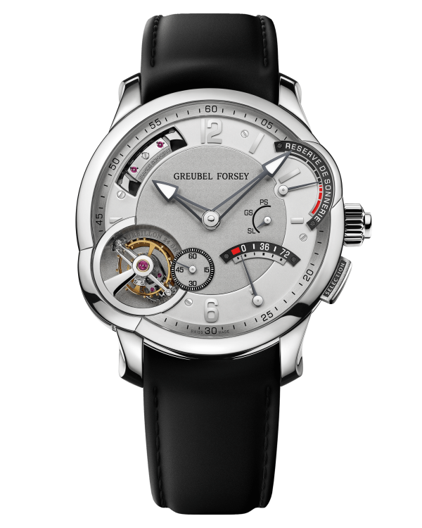 Greubel Forsey Grande Sonnerie Titanium 43.5 mm Silver Dial Black Alligator Strap
