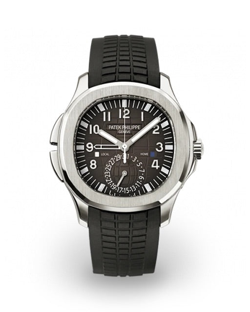 Patek Philippe  Aquanaut 40.8 mm Grey Dial Stainless Steel Rubber Strap 5164A - WATCHXNYC