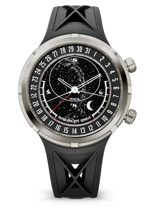 Patek Philippe Celestial Grand Complications Black Dial White Gold Rubber Strap 47mm 6105G-001