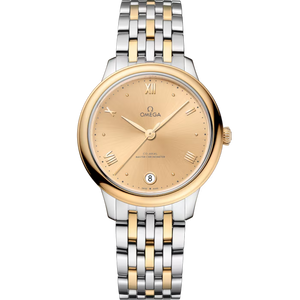Omega De Ville Prestige Yellow Dial Steel ‑ Yellow Gold Bracelet 34 mm 434.20.34.20.08.001
