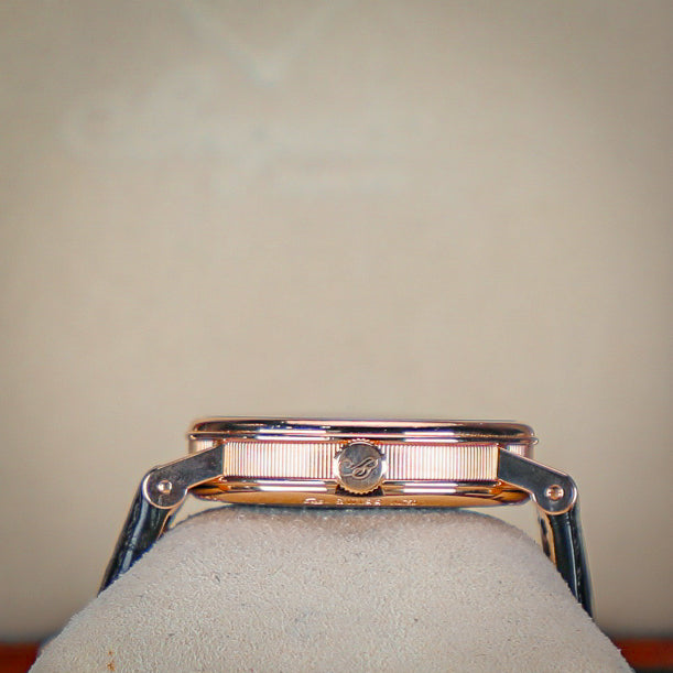 Breguet Tradition 40 mm Black Dial 18k Rose Gold Black Leather Strap 7057BR/G9/9W6 - WATCHXNYC