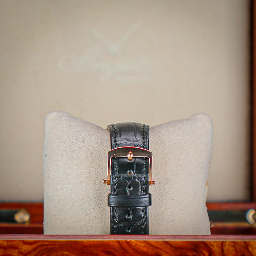 Breguet Tradition 40 mm Black Dial 18k Rose Gold Black Leather Strap 7057BR/G9/9W6 - WATCHXNYC
