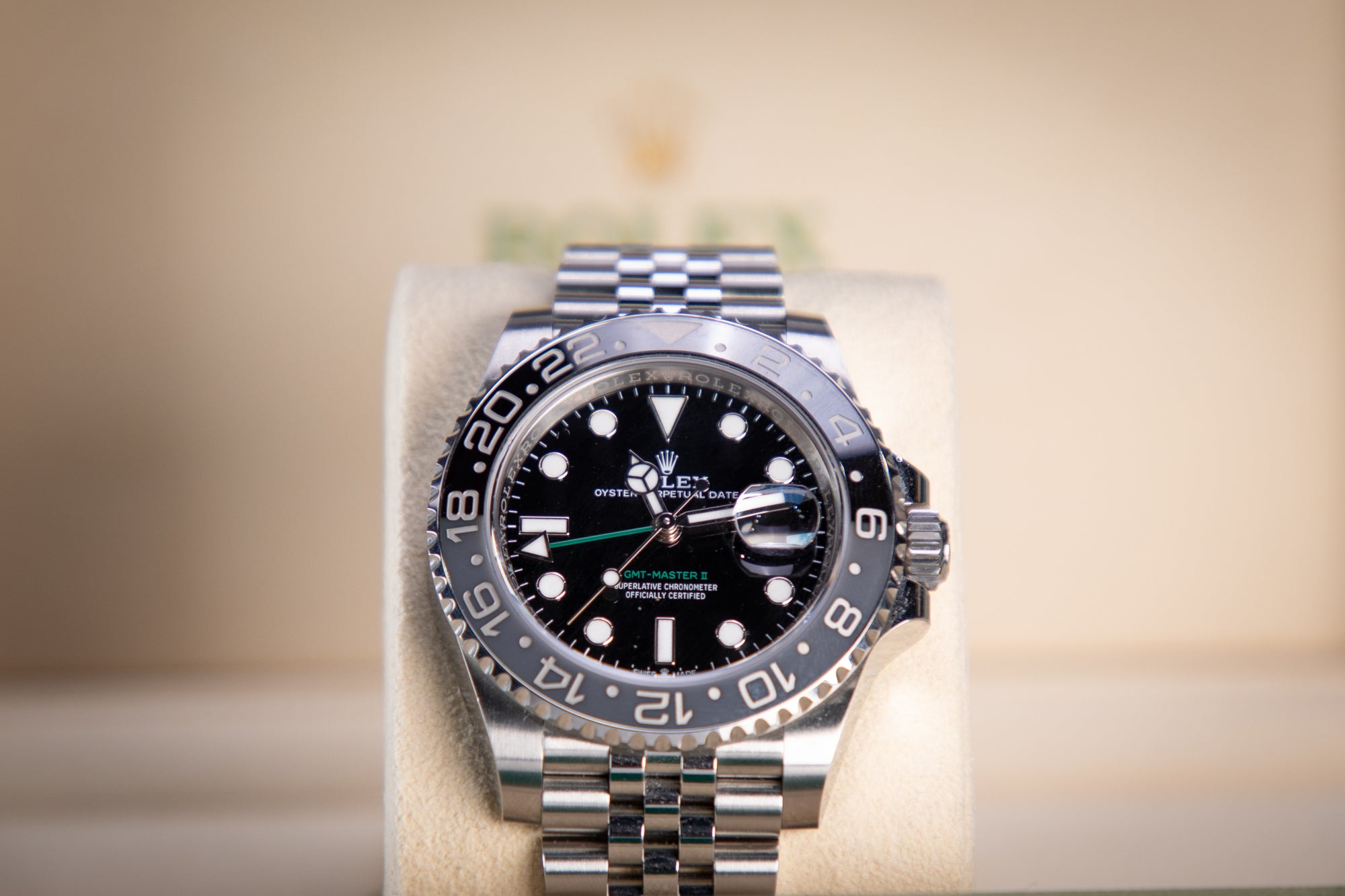 Rolex GMT-Master II Bruce Wayne 40 mm Black Dial Oystersteel Jubilee Bracelet 126710grnr-0003 - WATCHXNYC