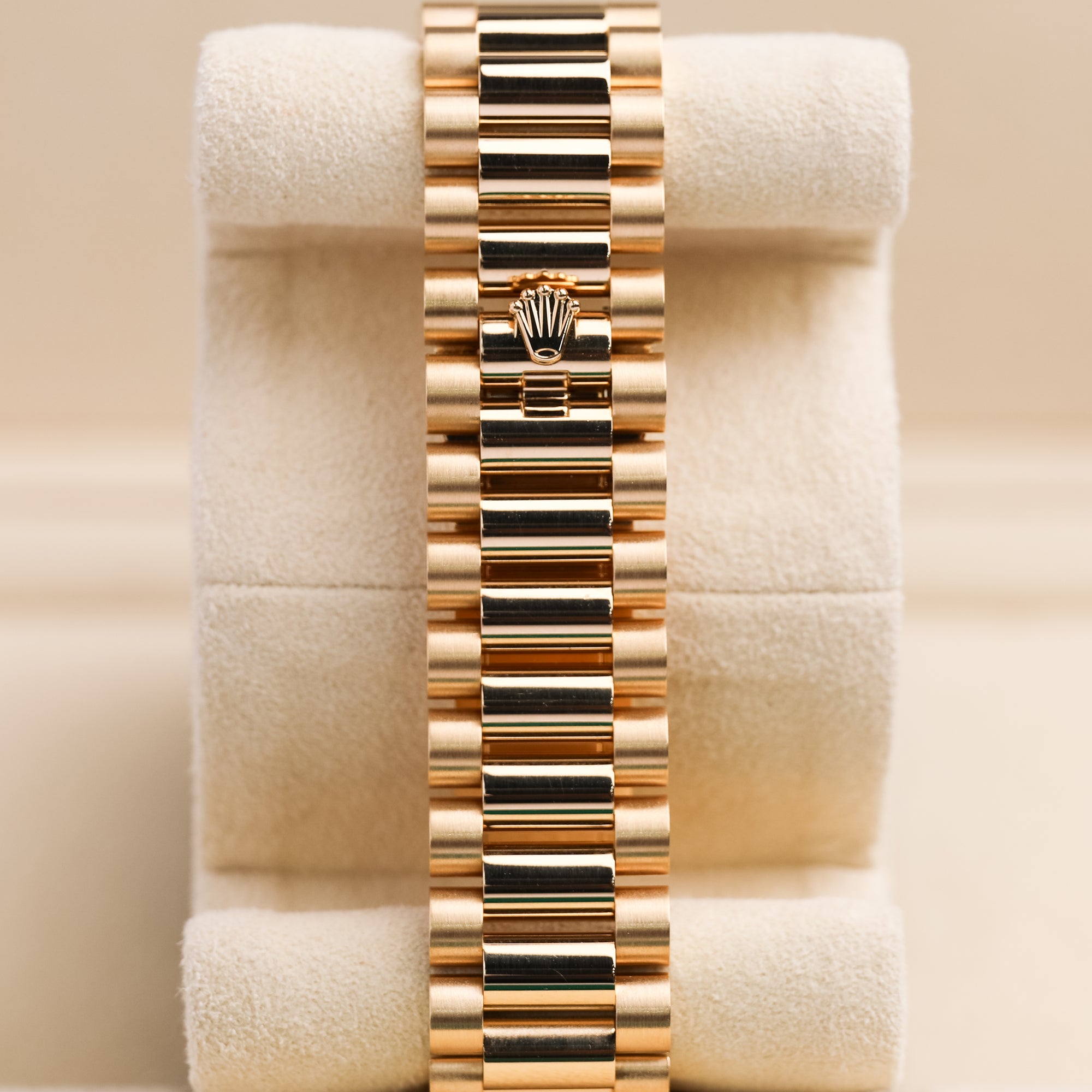 Rolex Day-Date 36 36 mm Champagne-Colour Dial 18k Yellow Gold President Bracelet 128238-0045 - WATCHXNYC