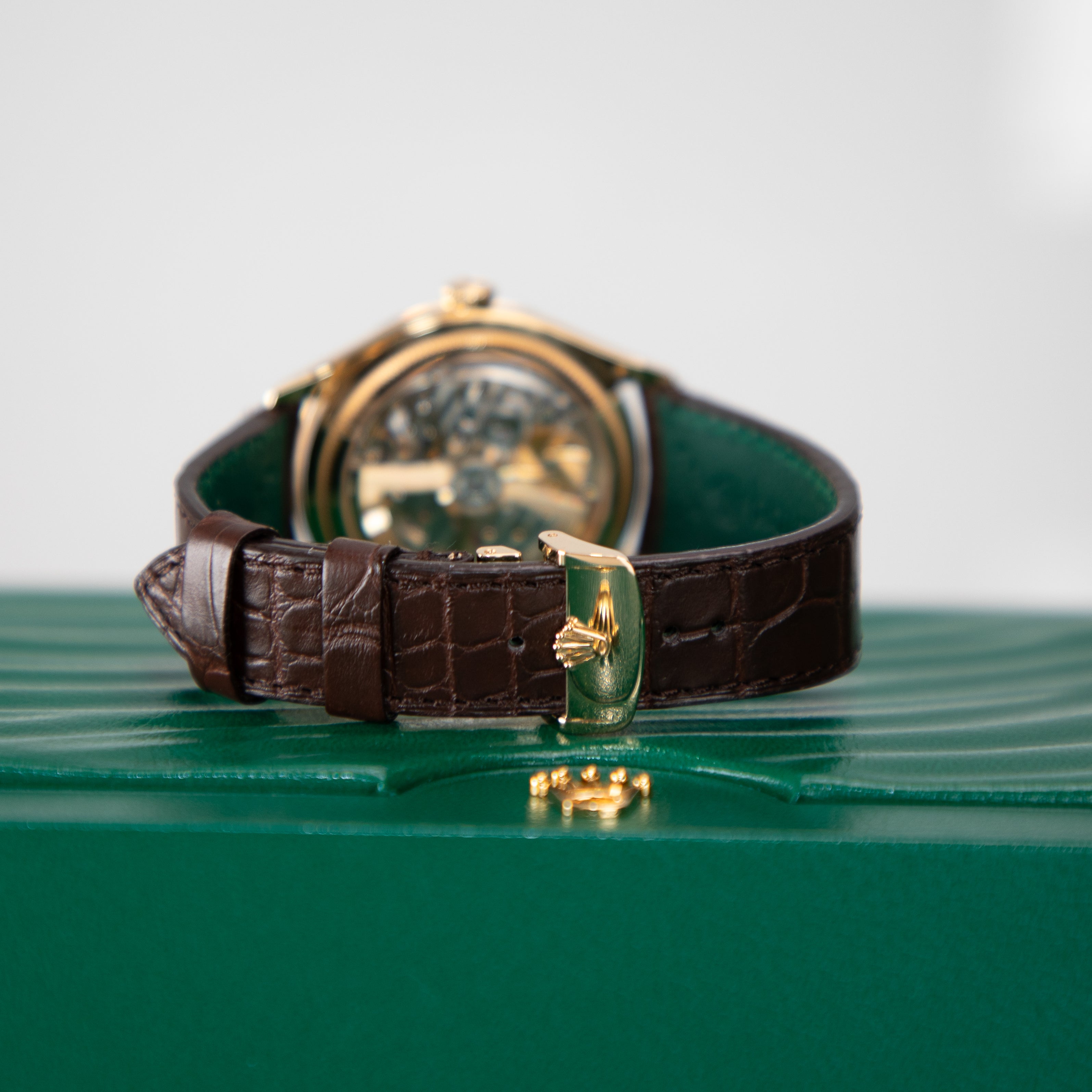 deuxieme classe 美品 GOLDEN  ネイビー 37 Mens Rolex 18K Gold Day-Date President Watch Blue Dial 18238 (SKU