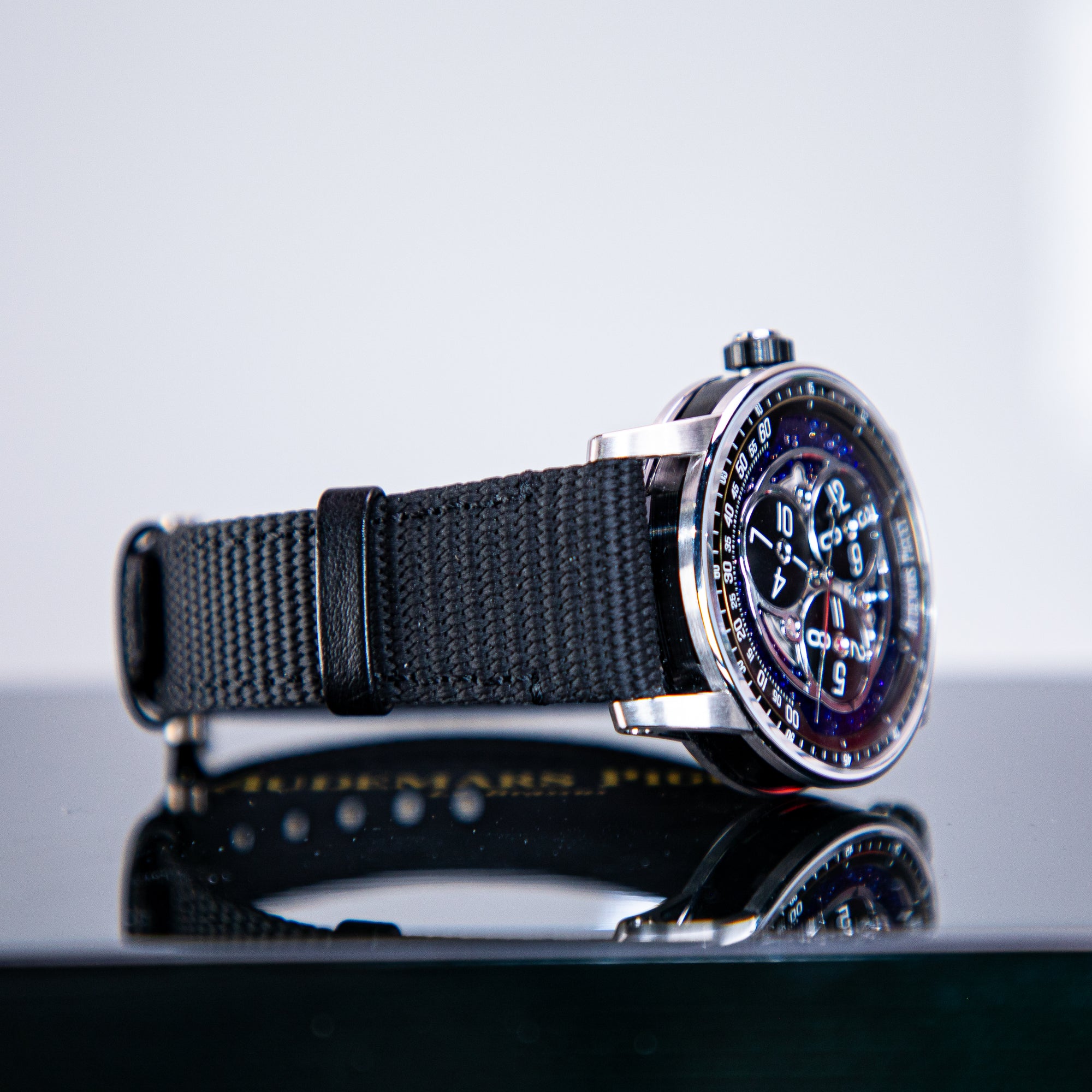 Audemars Piguet Code 11.59 by Audemars Piguet Starwheel 41 mm Blue  Dial Black Ceramic Rubber-Coated Strap 15212NB.OO.A002KB.01
