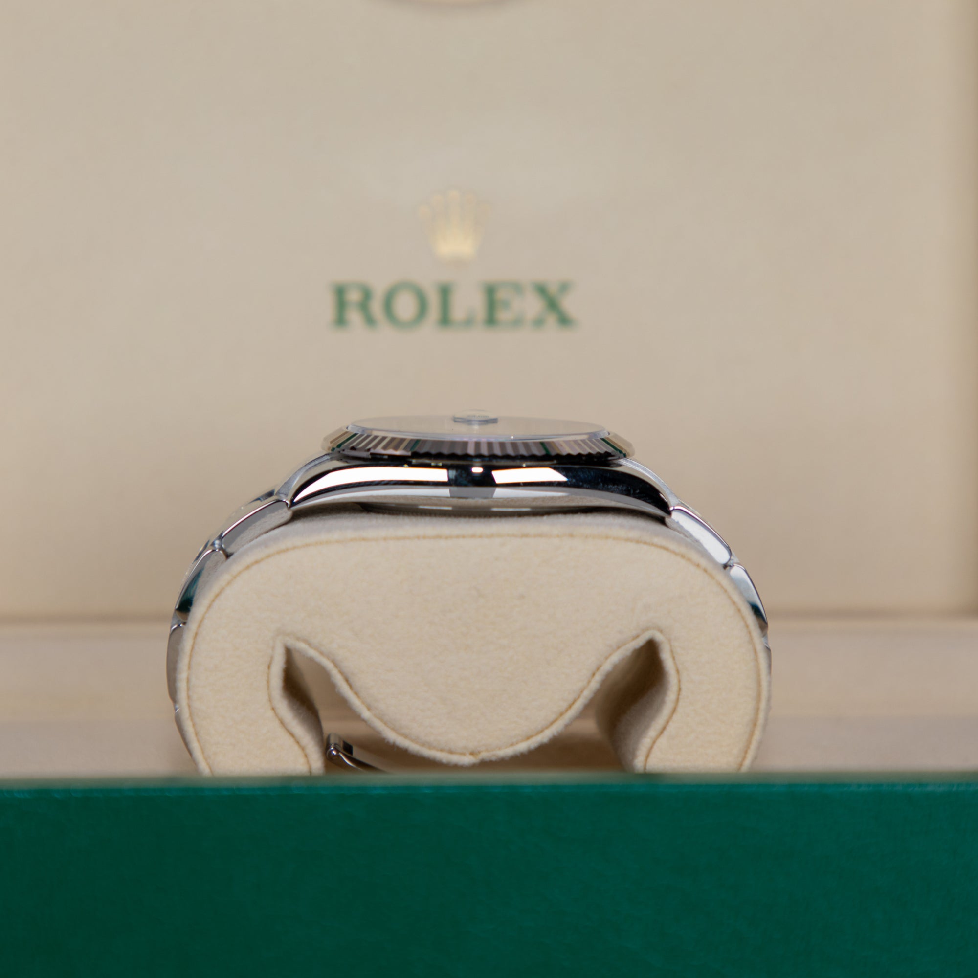 Rolex Datejust 41 mm Wimbledon Slate Dial Oystersteel and White Gold Oyster Bracelet 126334-0021 - WATCHXNYC