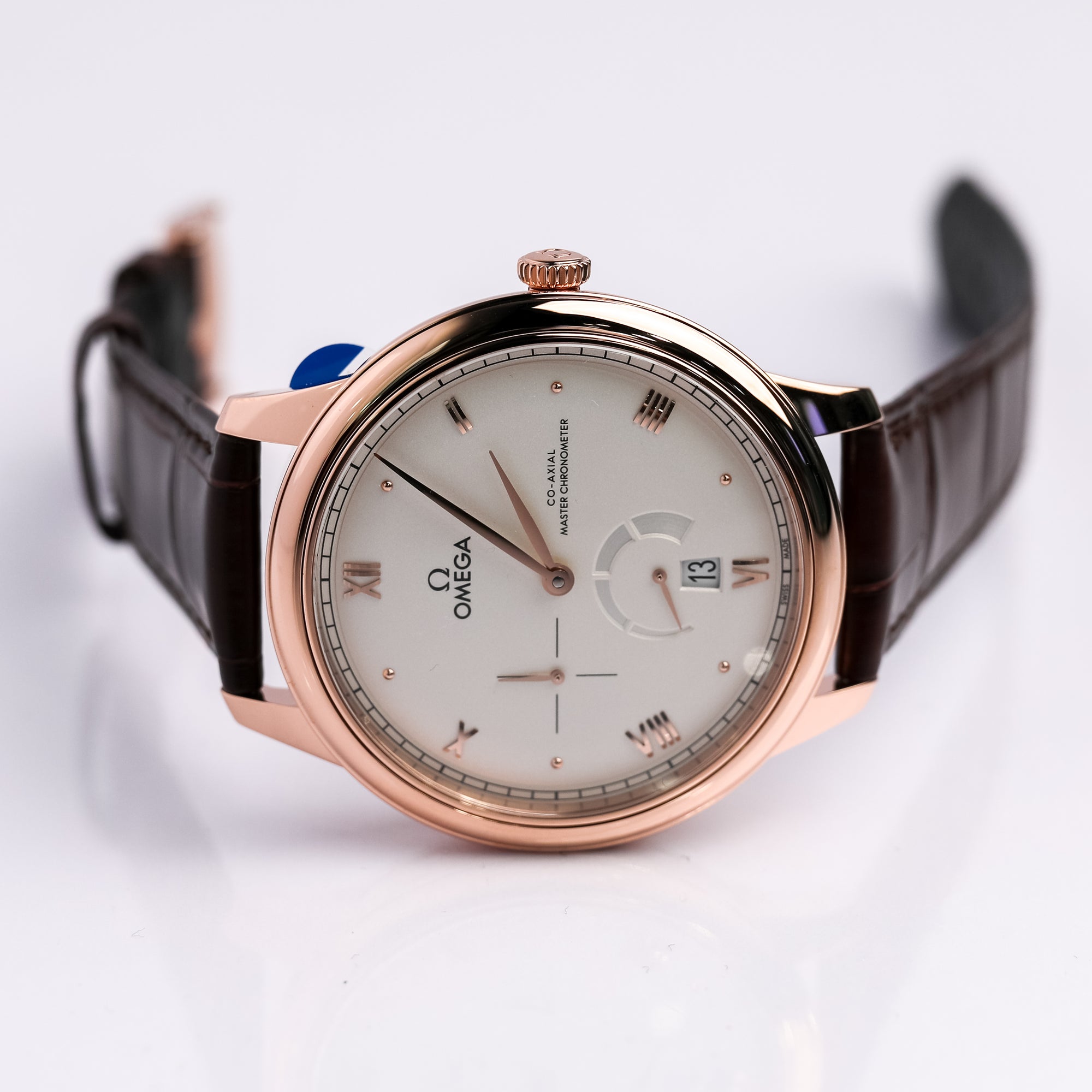 Omega De Ville Prestige 41 mm Silver Dial Sedna™ 18k Rose Gold Strap 434.53.41.21.02.001 - WATCHXNYC