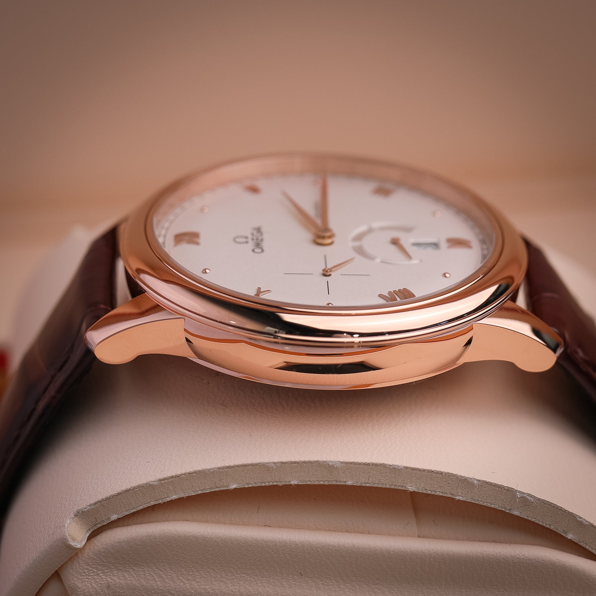 Omega De Ville Prestige 41 mm Silver Dial Sedna™ 18k Rose Gold Strap 434.53.41.21.02.001 - WATCHXNYC