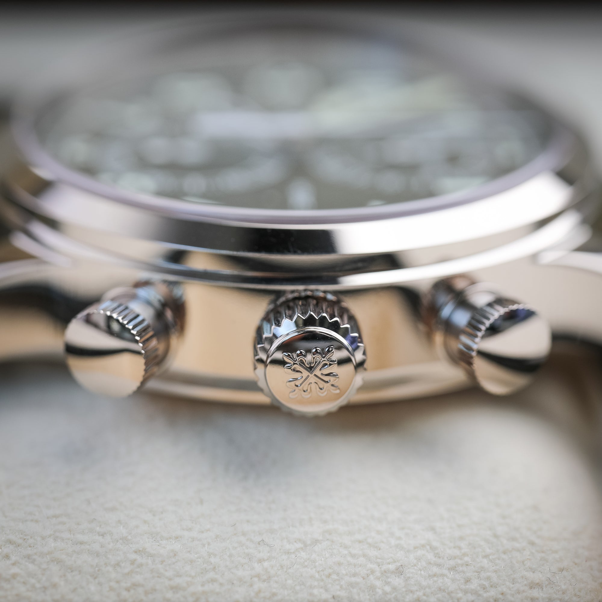 Patek Philippe Complications Calatrava Green Dial White Gold Case Green Strap 42 mm 5924G-010 - WATCHXNYC
