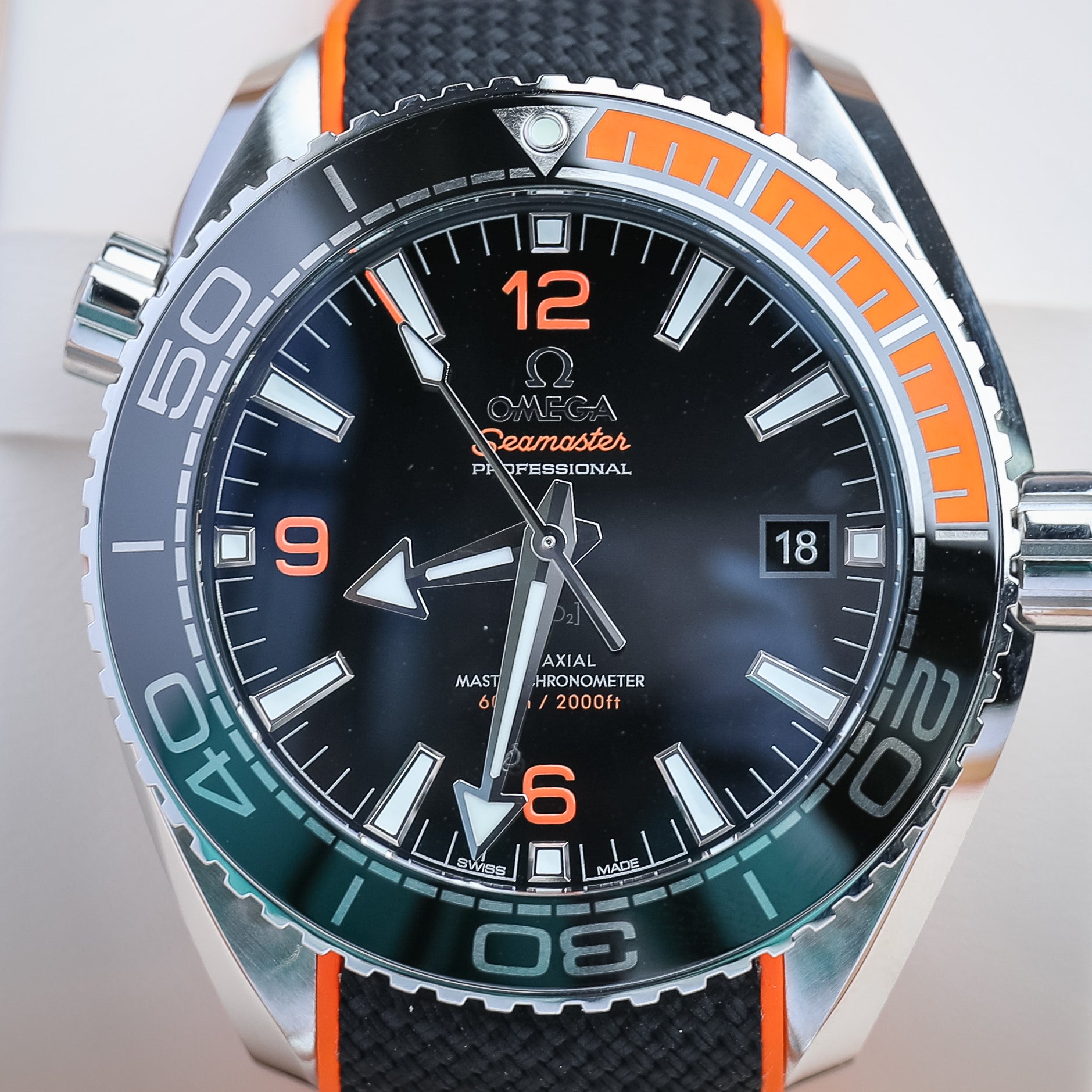 Omega Seamaster Planet Ocean 600M 43.5 mm Black Dial Stainless Steel Strap 215.32.44.21.01.001 - WATCHXNYC