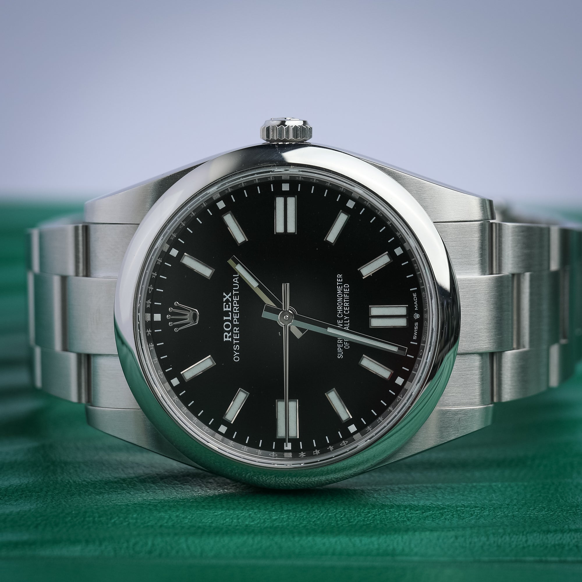 Rolex Oyster Perpetual 41mm Black Dial Oystersteel 124300 - WATCHXNYC