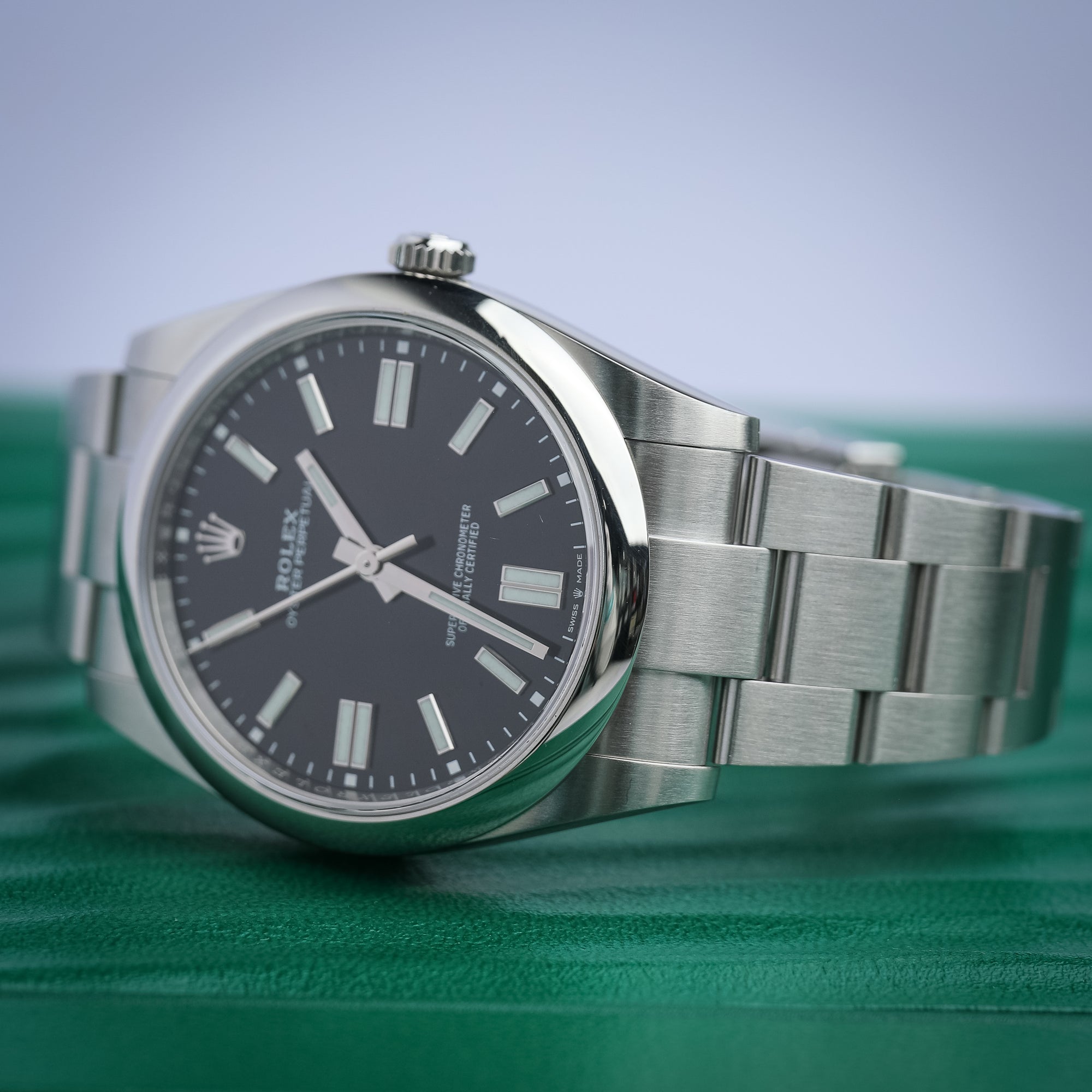 Rolex Oyster Perpetual 41mm Black Dial Oystersteel 124300 - WATCHXNYC