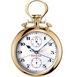 Omega Specialities Olympic Pocket Watch 1932 White Dial Yellow Gold 70 mm 5109.20.00