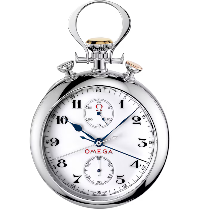 Omega Specialities Olympic Pocket Watch 1932 White Dial White Gold 70 mm 5110.20.00
