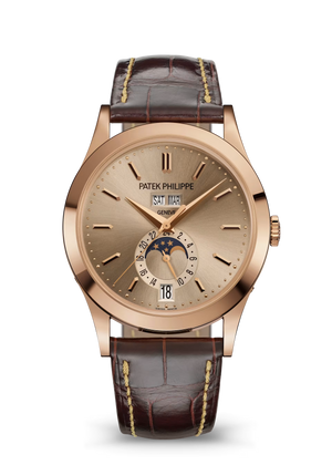 Patek Philippe Complications Beige Dial Rose Gold Leather Strap 38.5 mm 5396R-016