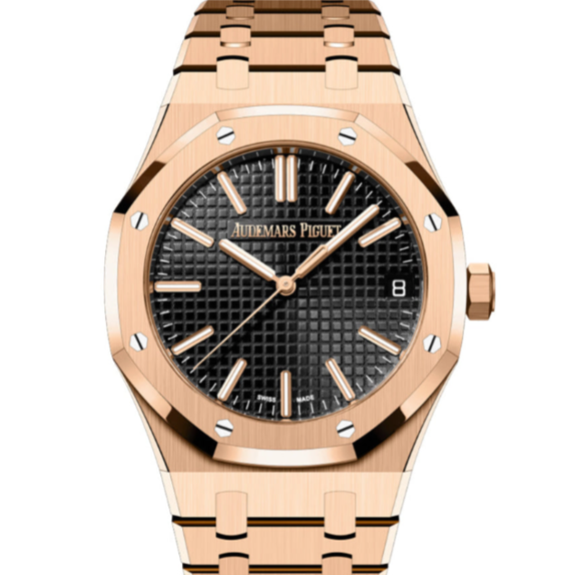 Audemars Piguet Royal Oak 41mm Black Dial Pink Gold 15510OR.OO.1320OR.02 - WATCHXNYC