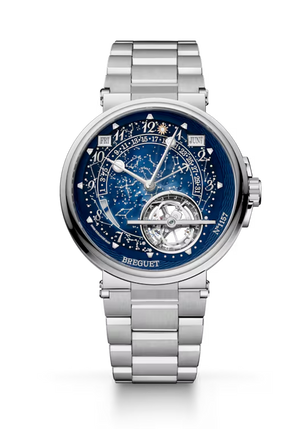 Breguet Marine Tourbillon Equation Marchante 5887 Blue Dial Platinum Bracelet 43.9 mm 5887PT/YS/PW0 SL