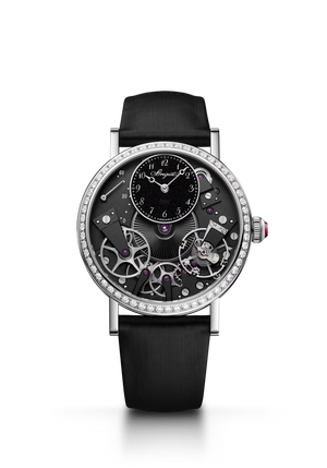 Breguet Tradition 7038 Black Dial 18K White Gold Black Fabric Strap 37 mm 7038BB/N9/7V6 D0