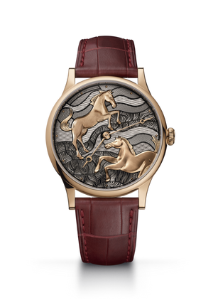 Breguet Classique 7185 Black Dial 18K Breguet Gold Burgundy Alligator Leather Strap 40 mm 7185BH/15/9W6 07
