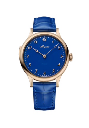 Breguet Classique Répétition Minutes 7365 Blue Dial 18K Breguet Gold Blue Alligator Leather Strap 39.1 mm 7365BH/2Y/986