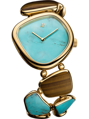 Audemars Piguet Établisseurs Galets Blue Dial Yellow Gold Bracelet 31mm 75220BA.OO.7522BA.01
